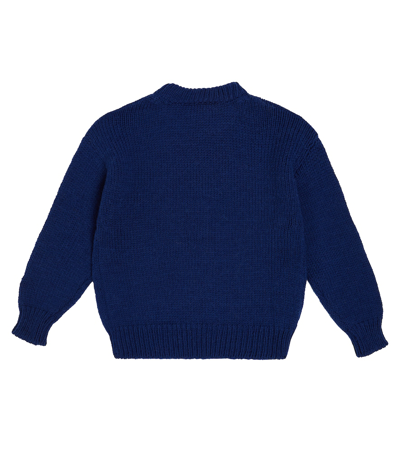 The Animals Observatory Bull Intarsia Wool Sweater In Multicoloured