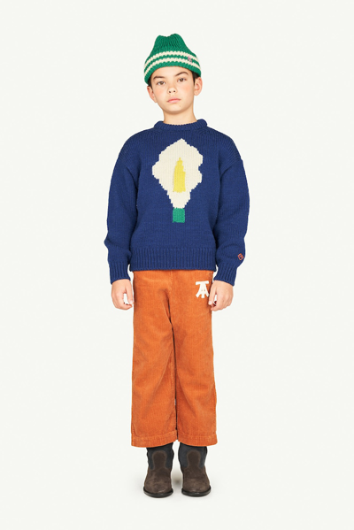 The Animals Observatory Bull Intarsia Wool Sweater In Multicoloured