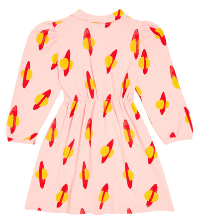 The Animals Observatory Dolphin Printed Cotton Dress In Multicoloured