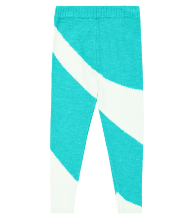 The Animals Observatory Crow Knit Leggings In Multicoloured