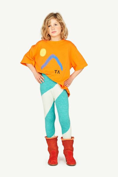 The Animals Observatory Crow Knit Leggings In Multicoloured