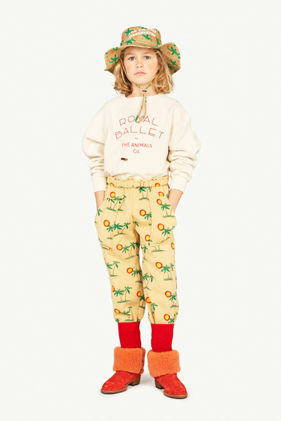 The Animals Observatory Horse Cotton Jersey Sweatpants In Multicoloured