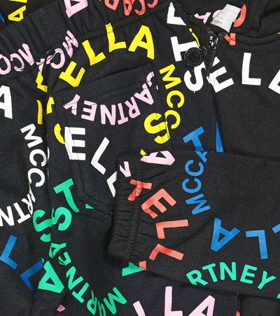 Shop Stella Mccartney Logo Cotton Sweatshirt And Sweatpants Set In Multicoloured