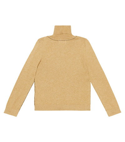Morley Tyler Cotton-blend Turtleneck Sweater In Brown