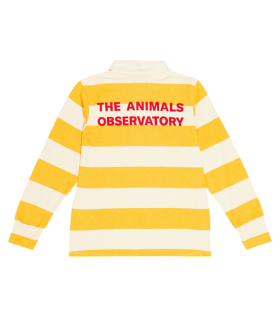 The Animals Observatory Eel Striped Polo Shirt In Multicoloured