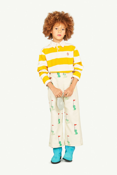 The Animals Observatory Eel Striped Polo Shirt In Multicoloured