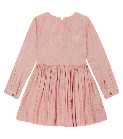 Morley Taxi Ruffled Cotton Dress In Red