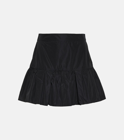 Shop Moncler Gathered Miniskirt In Black
