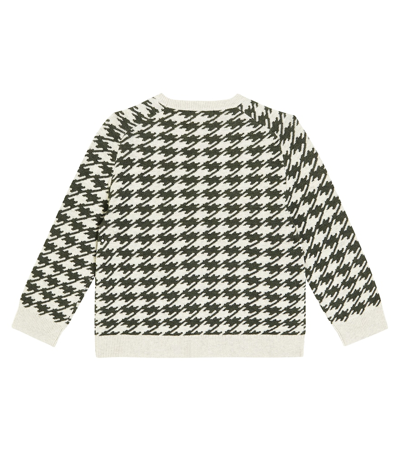 Shop Morley Tamas Checked Wool And Cotton Sweater In Multicoloured