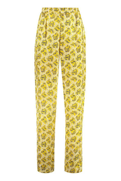 Shop Isabel Marant Allover Floral Printed Trousers In Multi