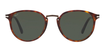 Shop Persol Typewriter Round Frame Sunglasses In Multi