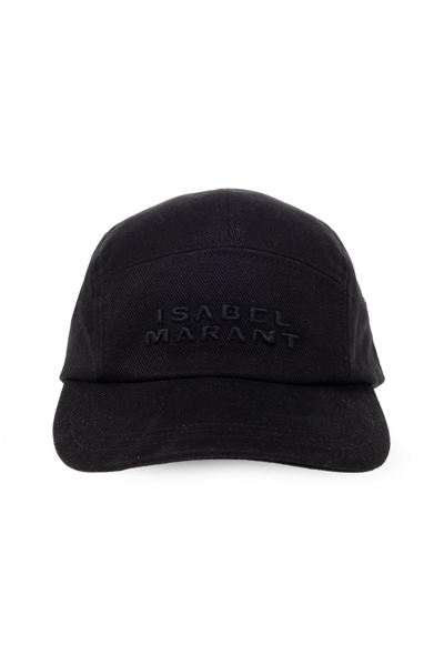 Shop Isabel Marant Logo Embroidered Baseball Cap In Black