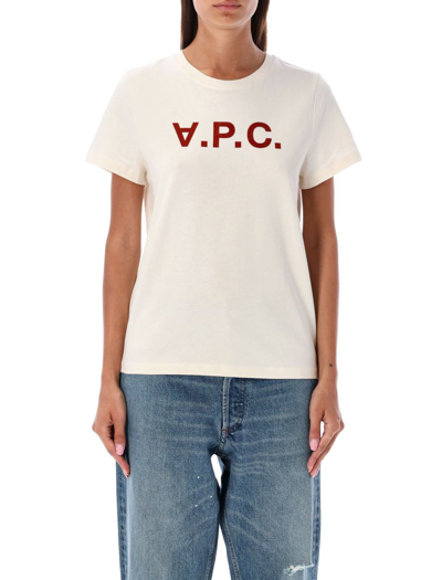Shop Apc A.p.c. T-shirt Vpc Color F In Off White