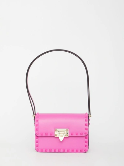 Shop Valentino Rockstud23 Small Bag In Fuchsia