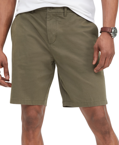 Shop Tommy Hilfiger Men's Th Flex Chino 9" Shorts In Army Green