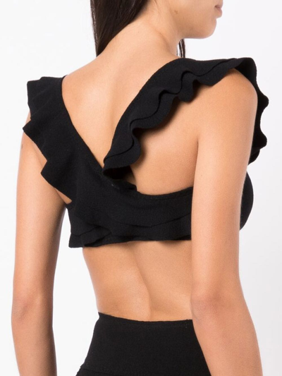 Clube Bossa Jasper Square Neck Bikini Top In Black