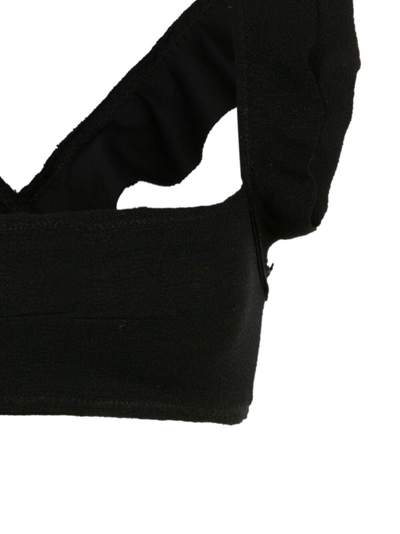 Clube Bossa Jasper Square Neck Bikini Top In Black