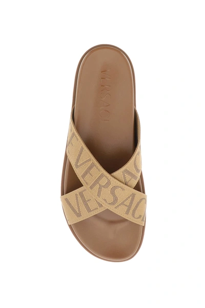 Shop Versace Allover Sandals