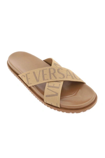 Shop Versace Allover Sandals