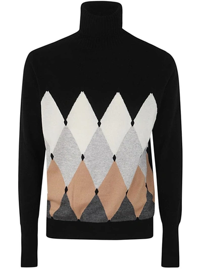 Shop Ballantyne Turtle Neck Pullover With Diamonds Clothing In Black