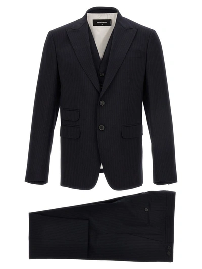 Dsquared2 London Dresses Black In Blue