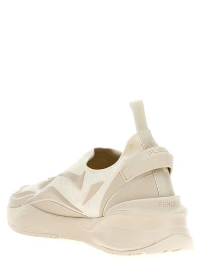 Shop Fendi ' Flow' Sneakers In White
