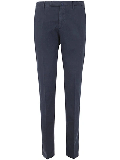 Shop Incotex Cotton Classic Trousers Clothing In Blue