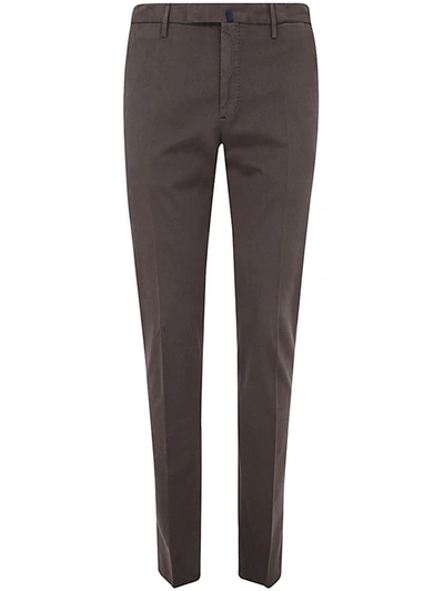 Shop Incotex Cotton Classic Trousers Clothing In Brown