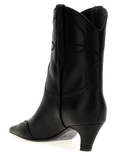 Shop Khaite 'dallas' Ankle Boots In Black