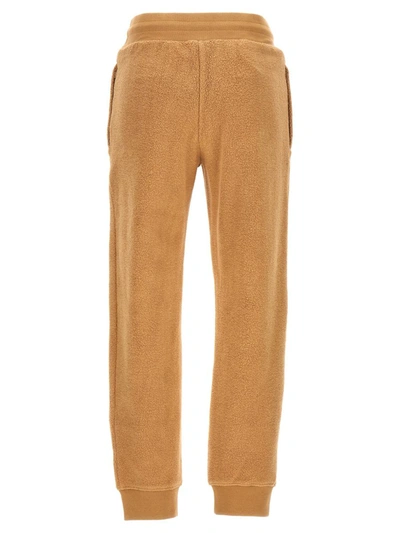 Shop Moschino 'orsetto' Joggers In Beige