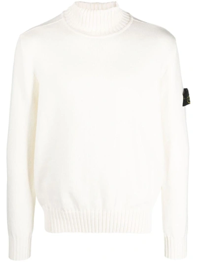 Shop Stone Island Turtle Neck Sweater Clothing In White