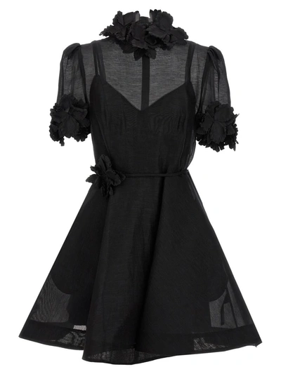 Shop Zimmermann 'luminosity' Dress In Black