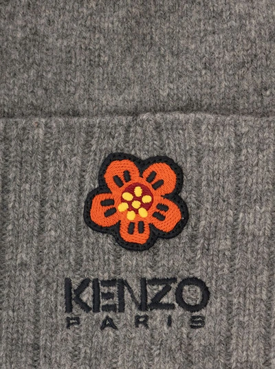 Shop Kenzo Beanie In Grey