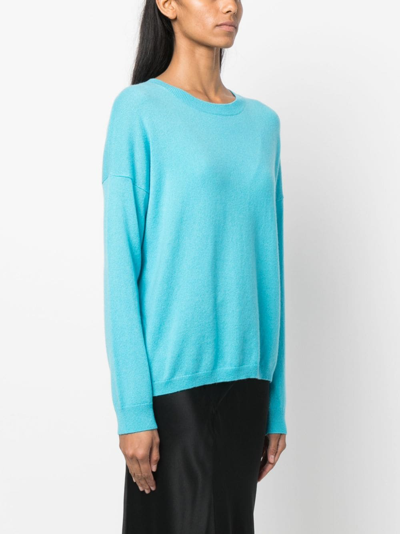 Shop Lisa Yang Drop-shoulder Cashmere Jumper In Blue