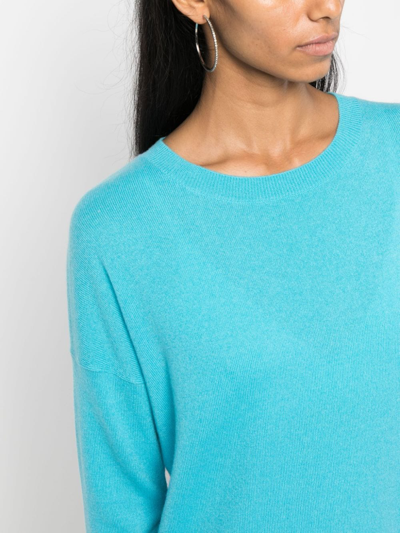 Shop Lisa Yang Drop-shoulder Cashmere Jumper In Blue