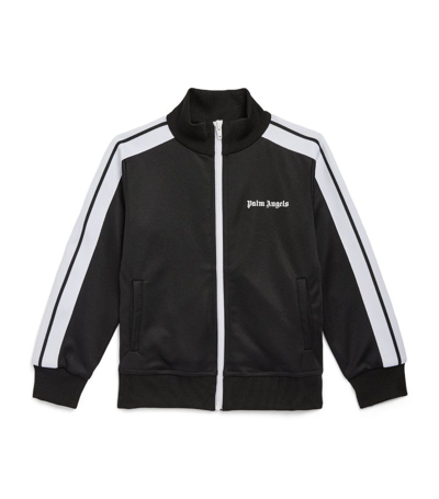 Shop Palm Angels Logo Track Jacket (4-12 Years) In Black