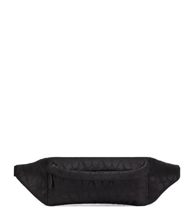 Shop Valentino Logo Belt Bag In Black