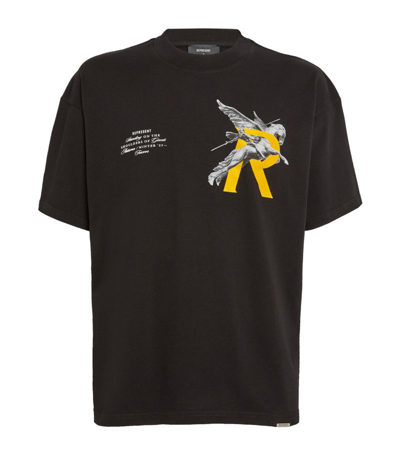Shop Represent Pegasus T-shirt In Black