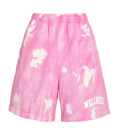 Shop Sporty And Rich Tie-dye Wellness Shorts In Multi