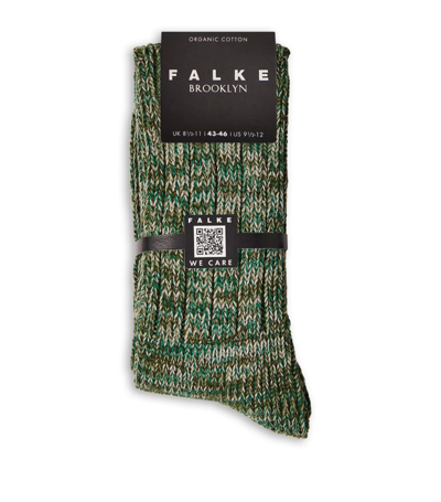Shop Falke Brooklyn Boot Socks In Green
