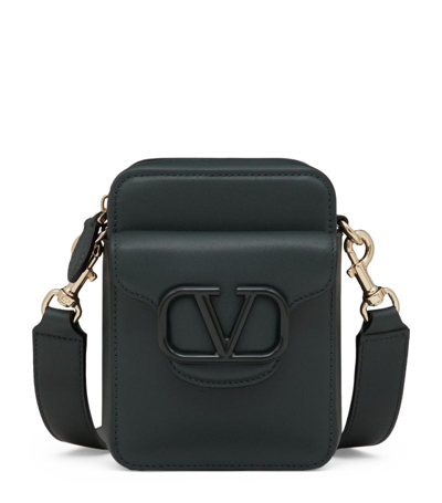 Shop Valentino Leather Cross-body Bag In Black