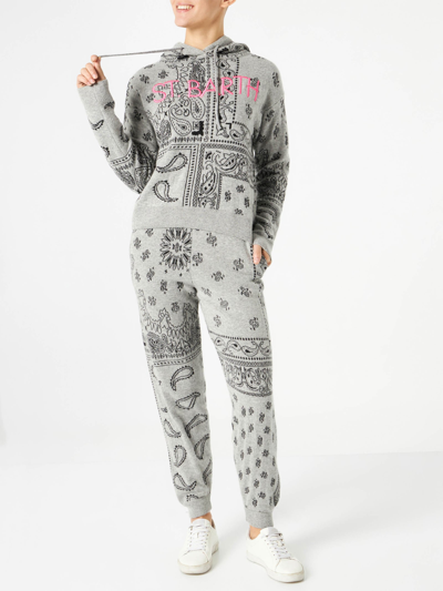 Mc2 Saint Barth Paisley-print Track Pants In White