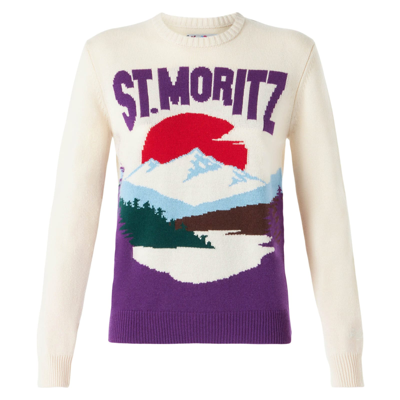 Mc2 Saint Barth Woman Crewneck Sweater With St.moritz