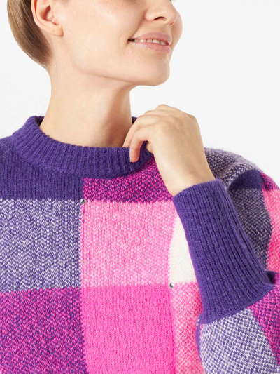Shop Mc2 Saint Barth Woman Brushed Sweater With Rhinestones