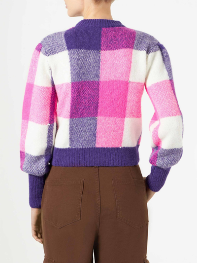 Mc2 Saint Barth Woman Brushed Sweater With Rhinestones
