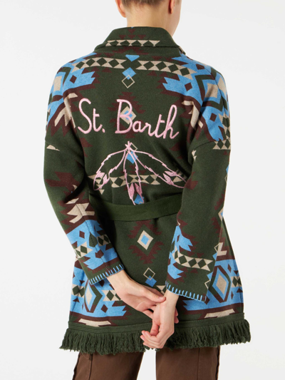 Shop Mc2 Saint Barth Woman Cardigan With Belt