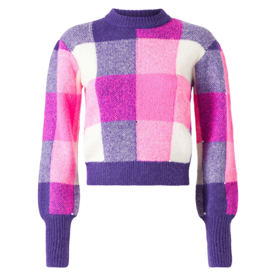 Shop Mc2 Saint Barth Woman Brushed Sweater With Rhinestones
