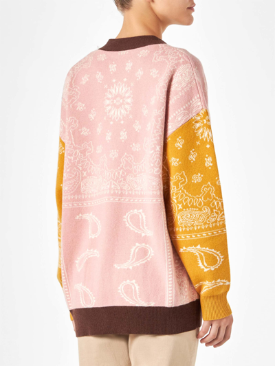Mc2 Saint Barth Woman Cardigan With Bandanna Print