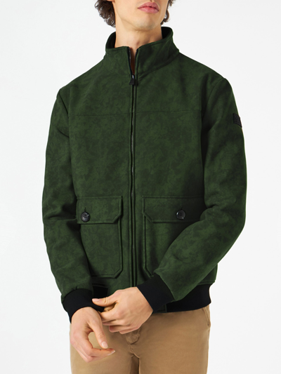 Mc2 Saint Barth Solid Color Thermo Jacked In Green