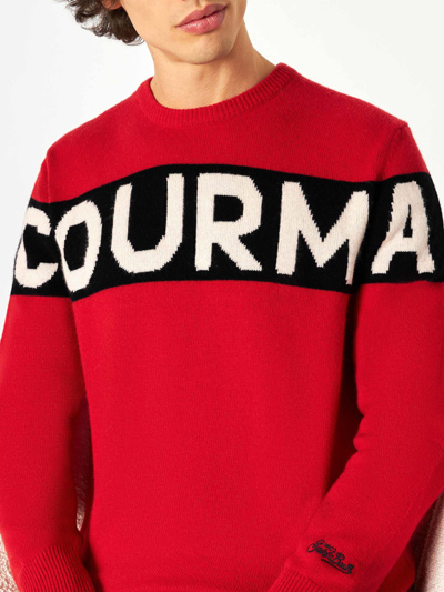 Shop Mc2 Saint Barth Man Sweater With Courma Writing